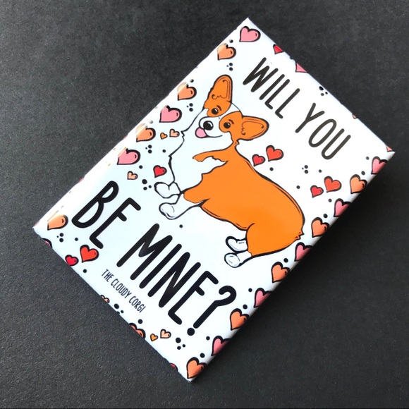 Corgi Dog Pet Portrait Valentines Day Magnet Handmade Gifts and Holiday Decor - Picture 3 of 4